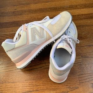 New Balance 574 Grey Pink Shoes